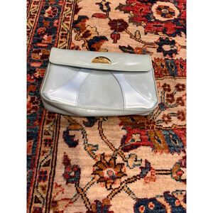 Christian Dior Perfume Clutch Cosmetic Bag Light Blue Vintage Y2K